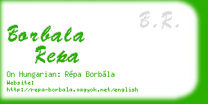 borbala repa business card